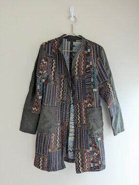 Funsport Multi colored Aztec Abstract Print light jacket
